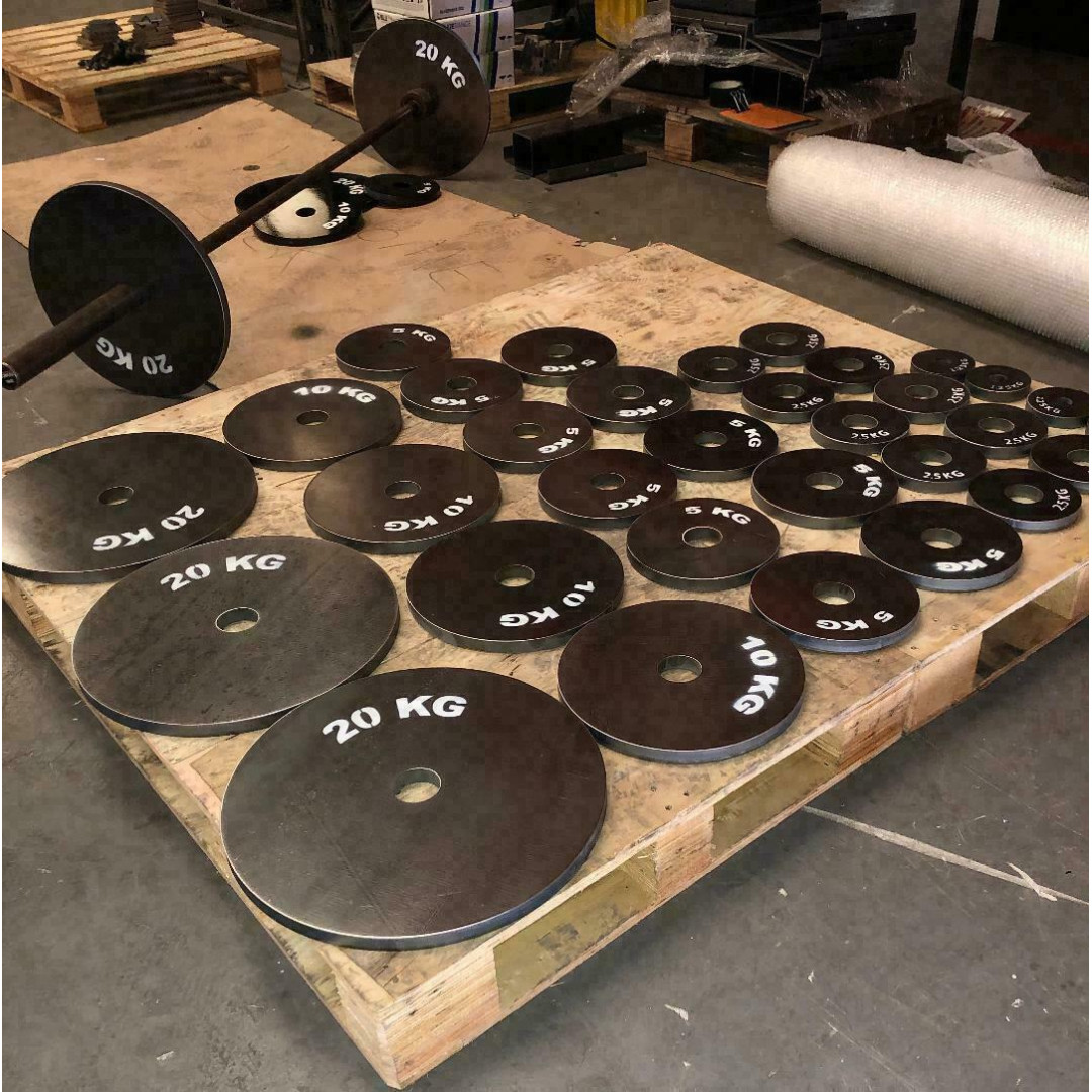 PACKAGE 2x(2.5KG 5KG 10KG 20KG) Weight Mild Steel Gym Plates for 2" or 1" bars