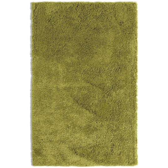 Noodle Shaggy Plain Rug - Olive - 120x170cm