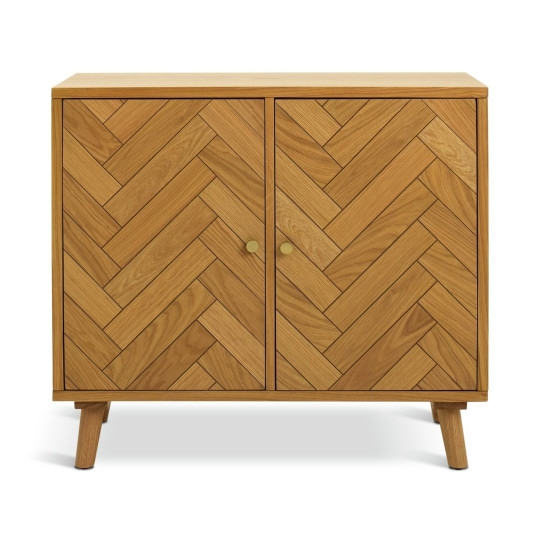 Afram 2 Door Sideboard - Natural | Buffet Cabinet Natural Wood