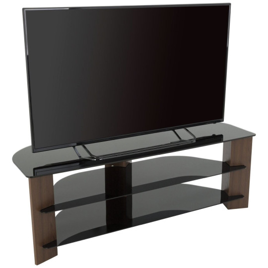 AVF Wood Effect Up To 65 Inch TV Corner Stand Walnut | Modern Living Furniture