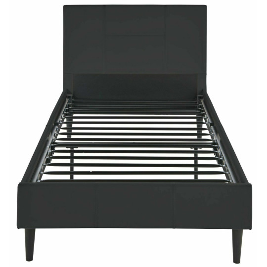 Skylar Single Bed Frame - Black with Memory Foam mattress