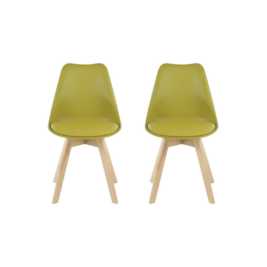 Jerry Pair of Dining Chair - Yellow
