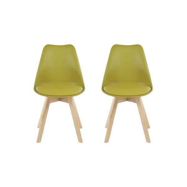 Jerry Pair of Dining Chair - Yellow