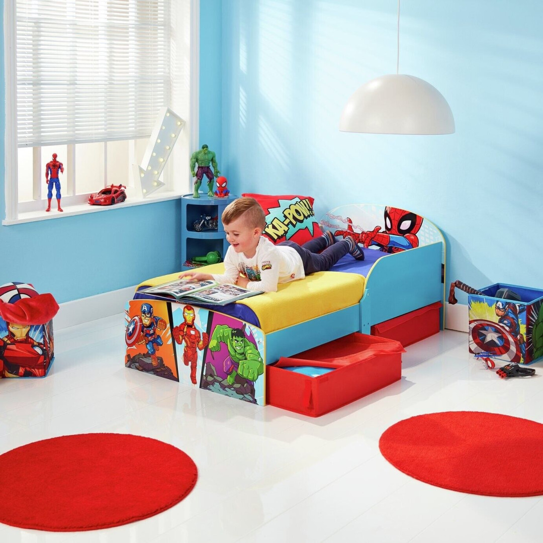Marvel Avengers Toddler Bed Frame with Drawers