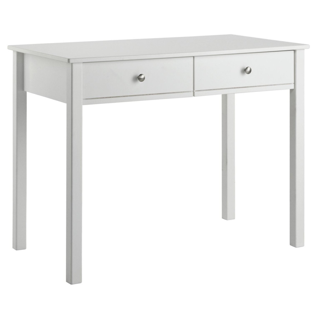 Brooklyn 2 Drawer Desk White B Grade