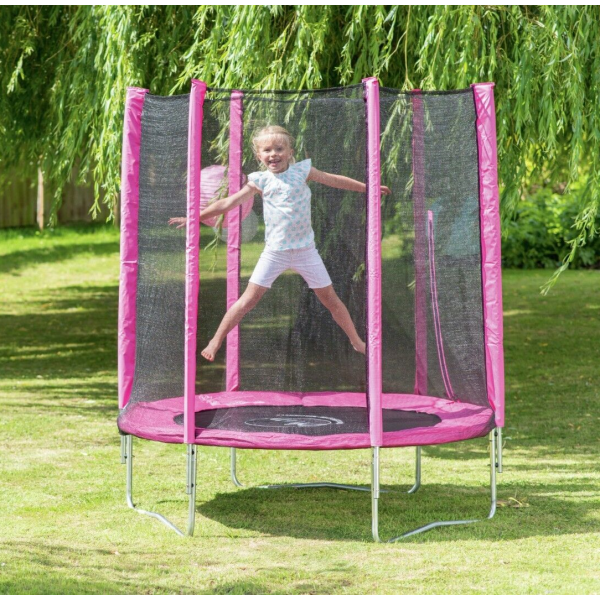  Plum 6ft Trampoline with Enclosure Pink 
