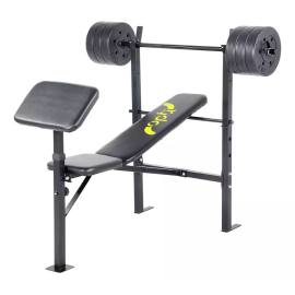 Opti Bench with 30kg Weights | Home Gym Fitness Equipment for Strength Training