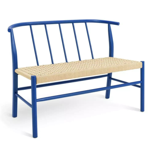 Habitat 60 Scottie Oak Bench - Blue