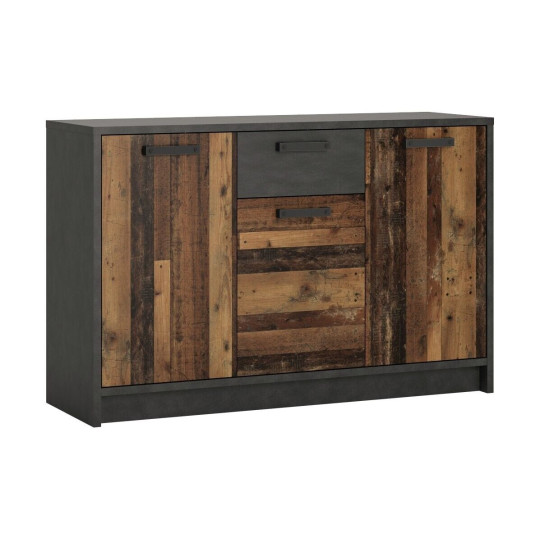 Nubi 3 Door 1 Drawer Chest - Wood Effect ( B Grade 38854 - 38856 )