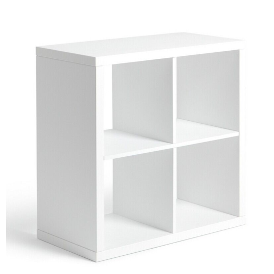 Habitat Squares Plus 4 Cube Storage Unit - White | Modern Organizer Home Office