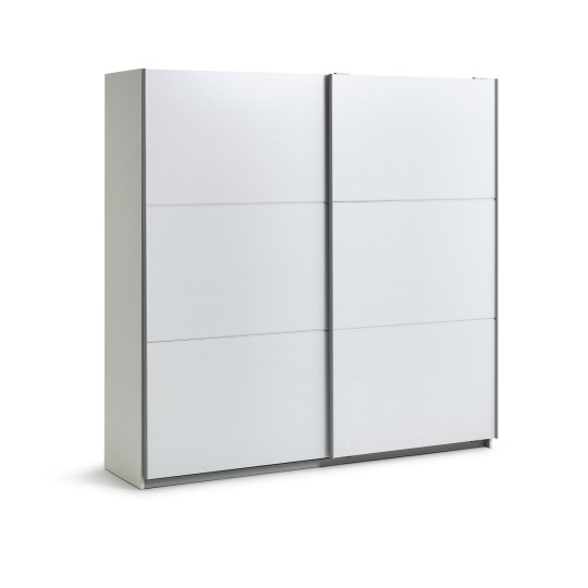 Holsted 200cm Sliding Wardrobe - White | Refined Bedroom Atmosphere