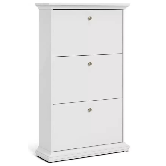 Tvilum Paris Shoe Storage Cabinet-White