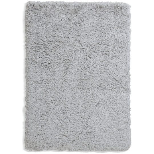 Airmaster Plain Silver Shaggy Rug - 170x120cm