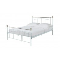 Yani Small Double Metal Bed Frame - White