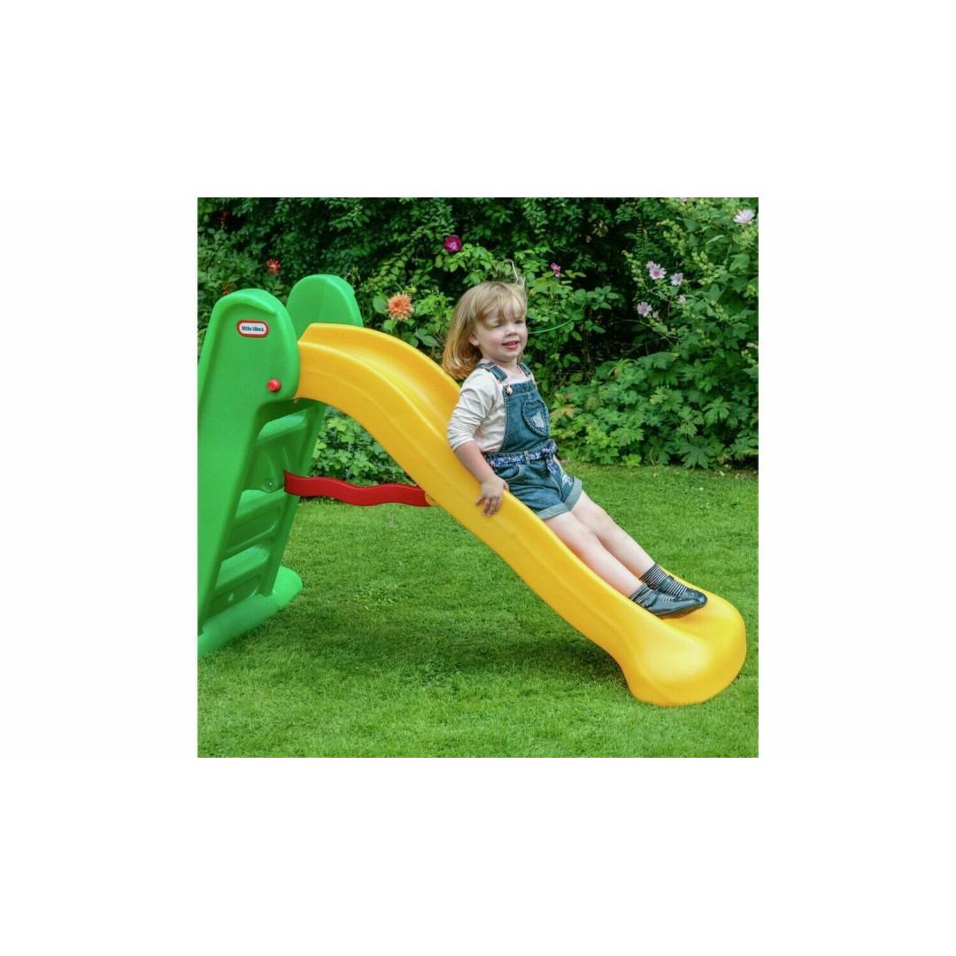 Little Tikes 5ft Easy Store Kids Garden Slide-Yellow & Green