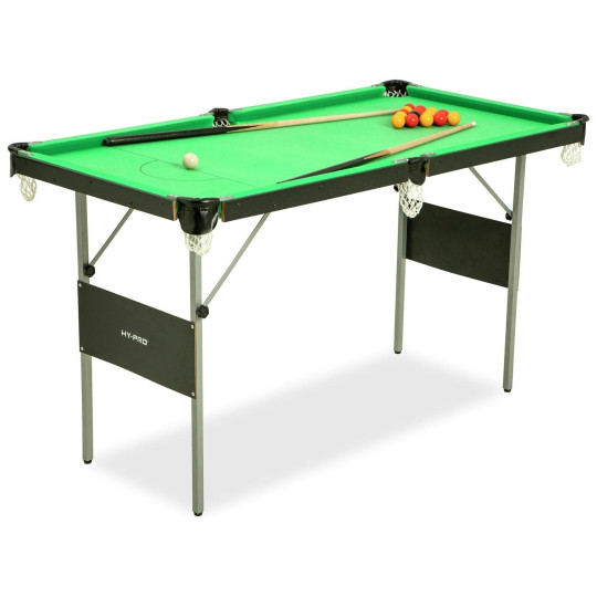 Hy-Pro 4ft 6in Folding Snooker and Pool Table | Compact Game Table ( B Grade )