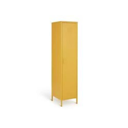 Tall 1 Door 4 Shelf Locker - Mustard