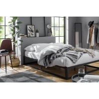 Platform Small Double Metal Bed Frame - Black