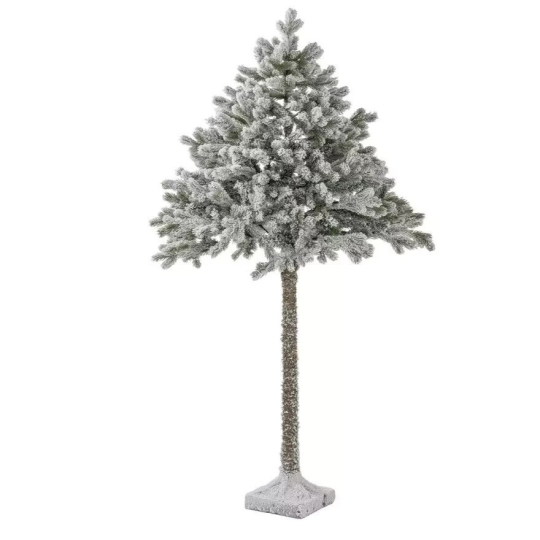 6ft Snowy Half Design Christmas Tree