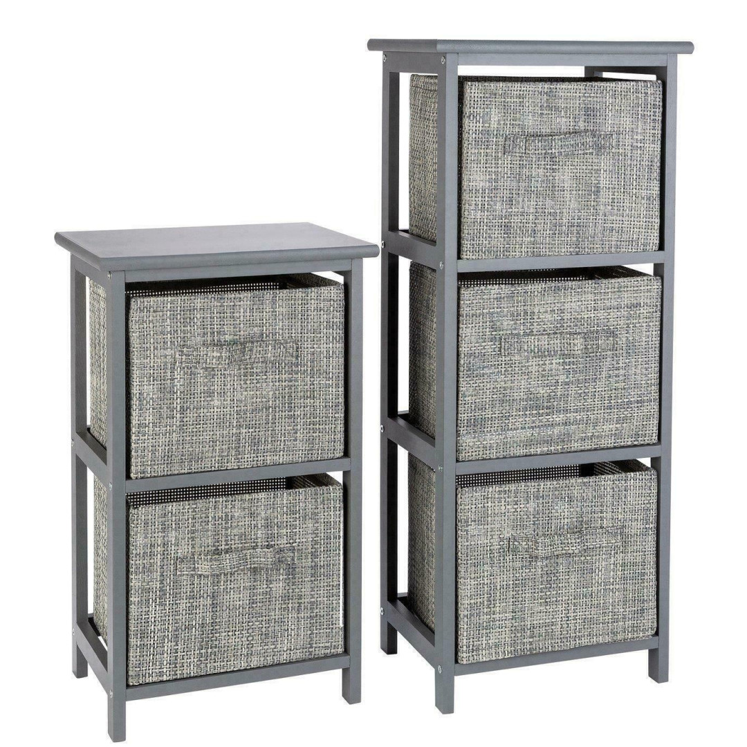 Home 2 and 3 Drawer Bathroom Units - Grey
