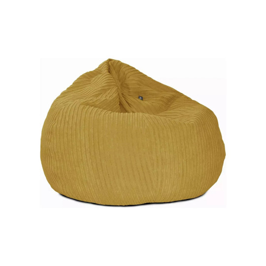 rucomfy Jumbo Cord Slouchbag Bean Bag - Mustard