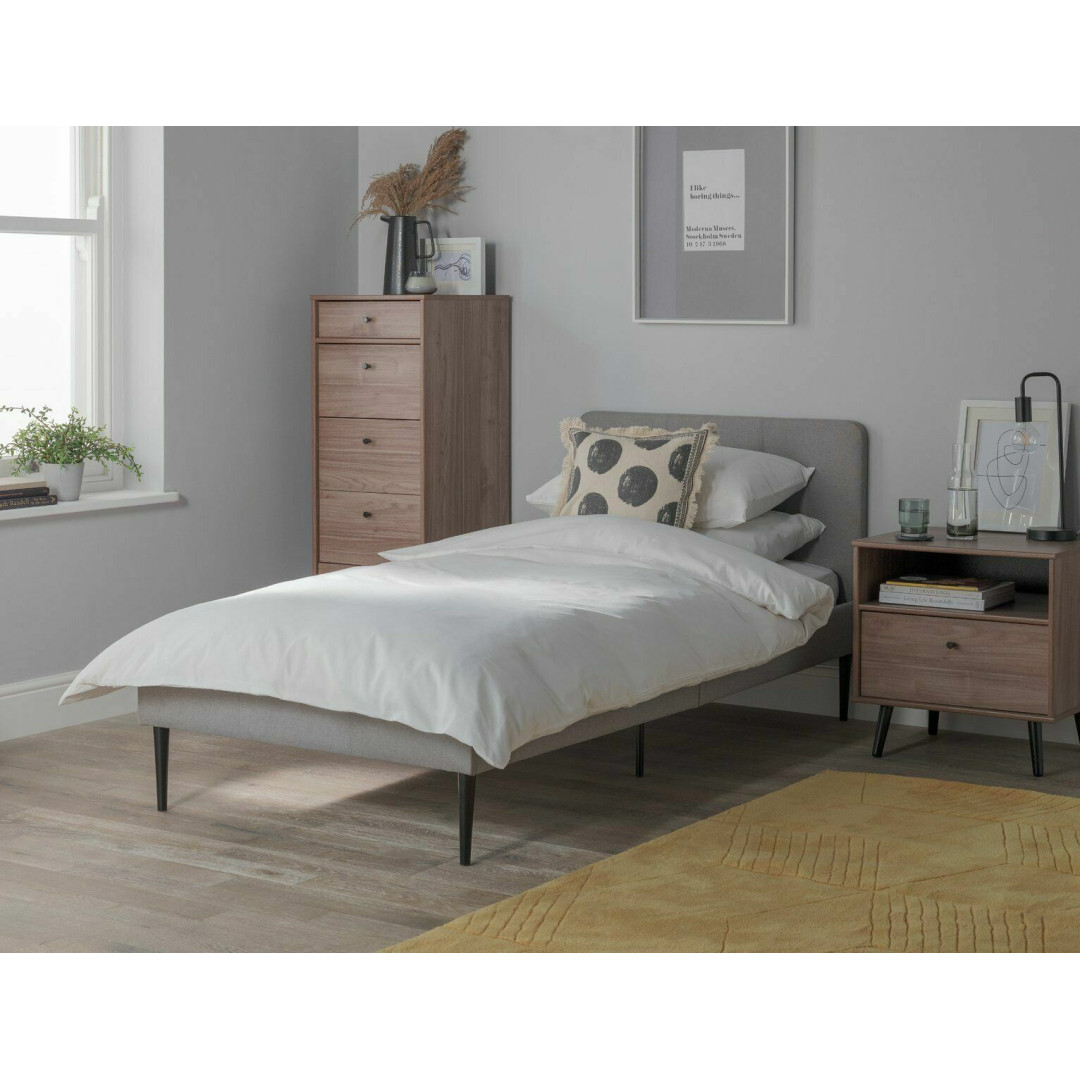 Kristopher Single Bed Frame - Grey
