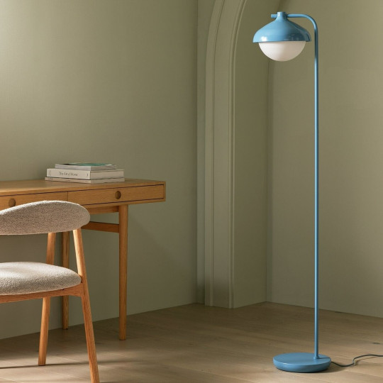 Habitat Acorn Metal Floor Lamp - Cornflower Blue