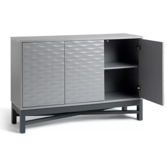 Habitat Zander Textured Large Sideboard - Grey ( B Grade )