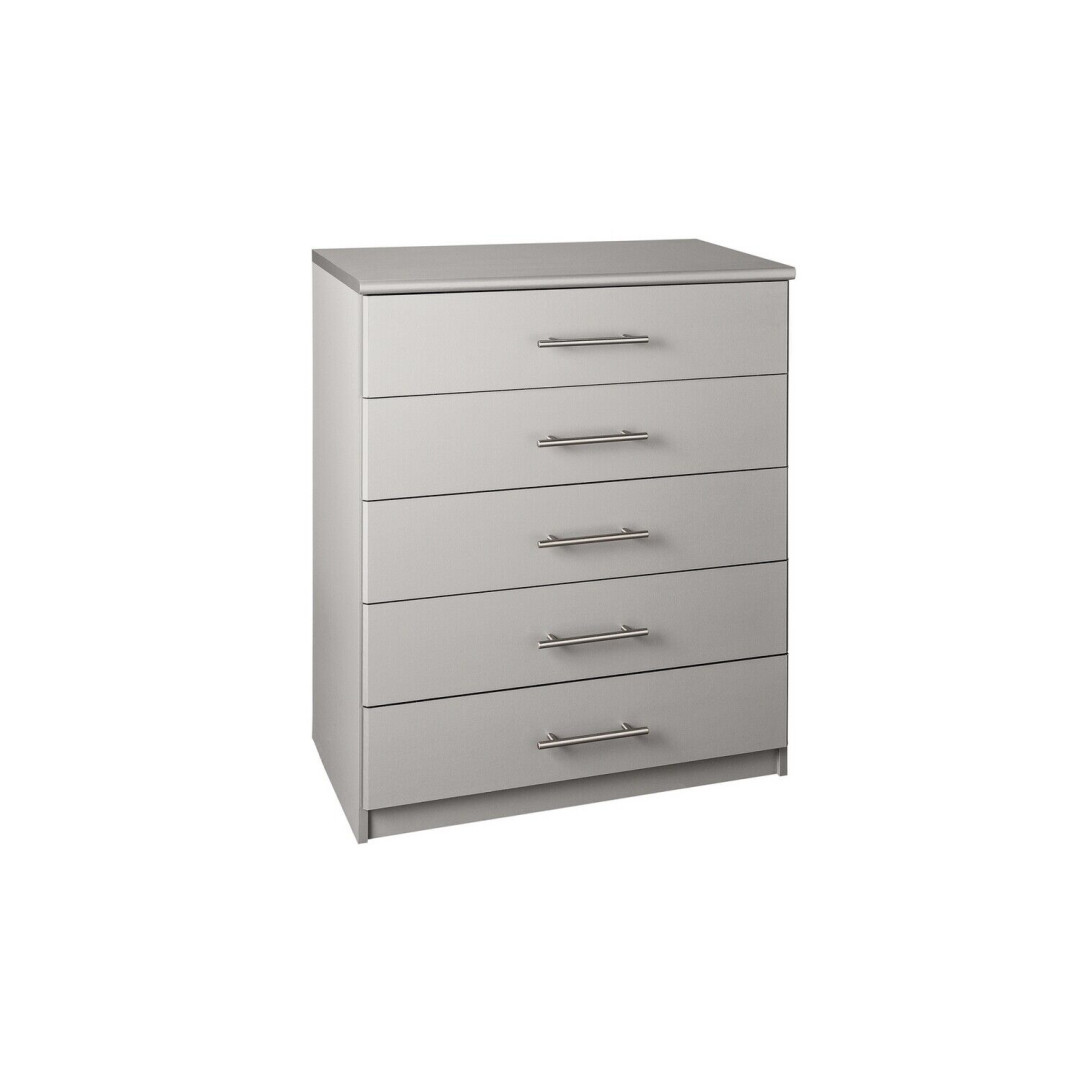 Normandy 5 Drawer Chest - Grey