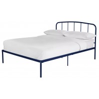 Freja Double Metal Bed Frame - Blue