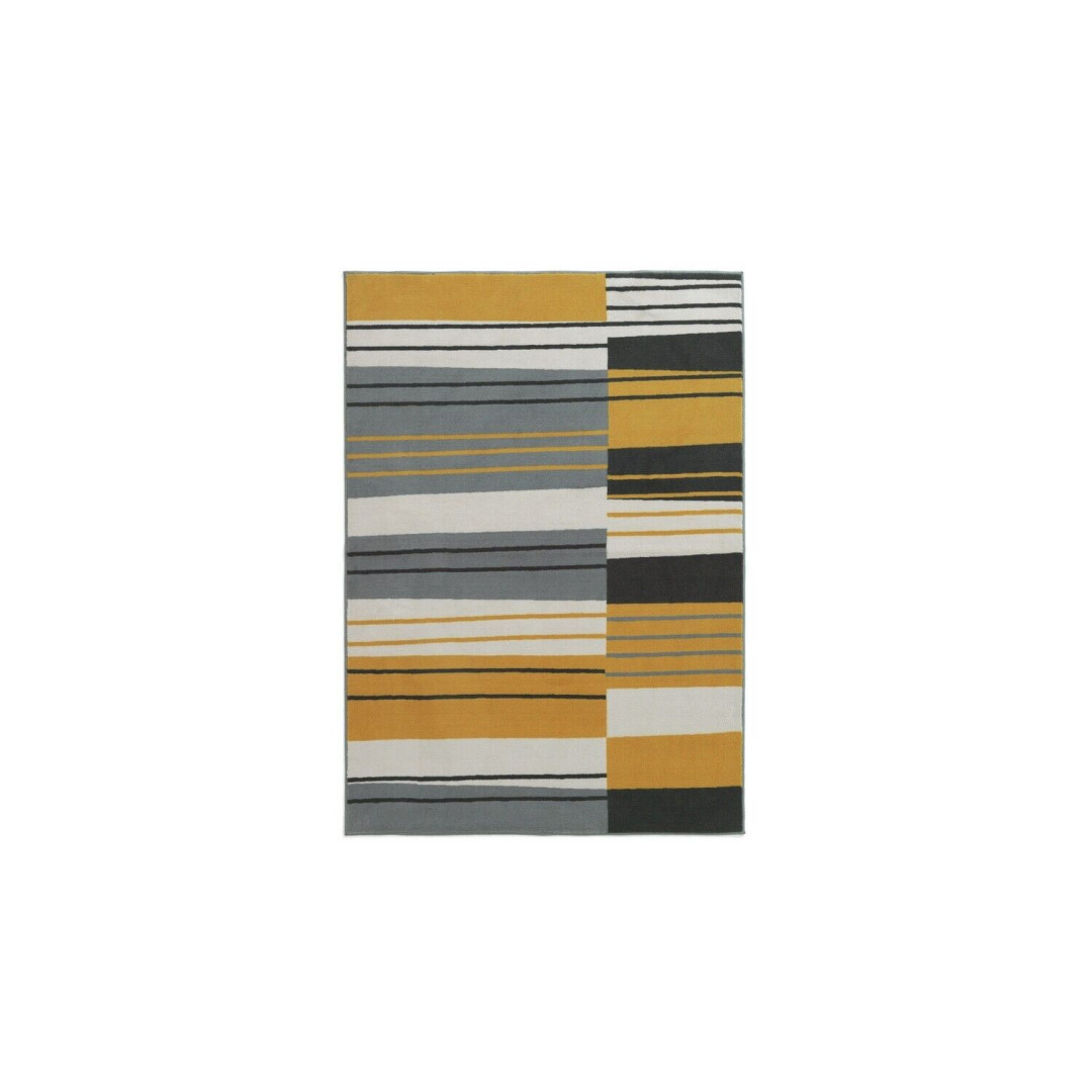 Abstract Rug - 120x170cm - Mustard    (114)