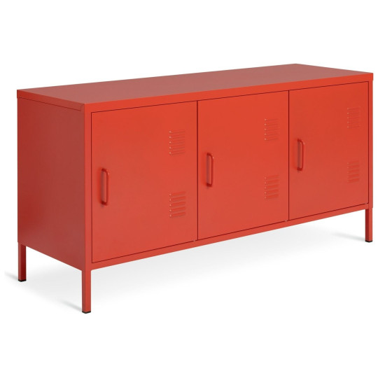 Stevie 3 Door Locker - Red