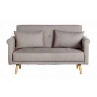 Evie 2 Seater Fabric Sofa in a Box - Natural