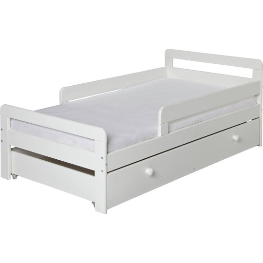 Habitat Ellis White Toddler Bed Frame with Storage ( B Grade 49863 )