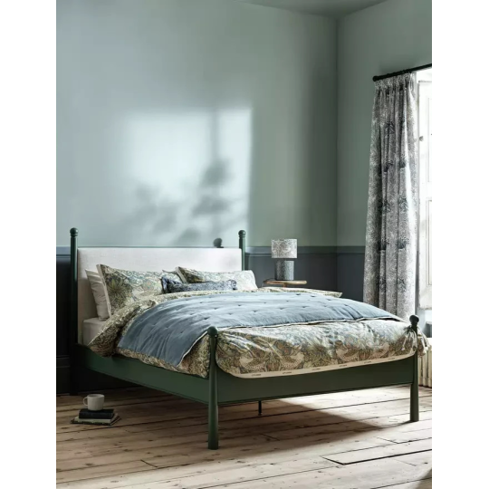 x Morris & Co. Double Bed Frame - Green (B GRADE)