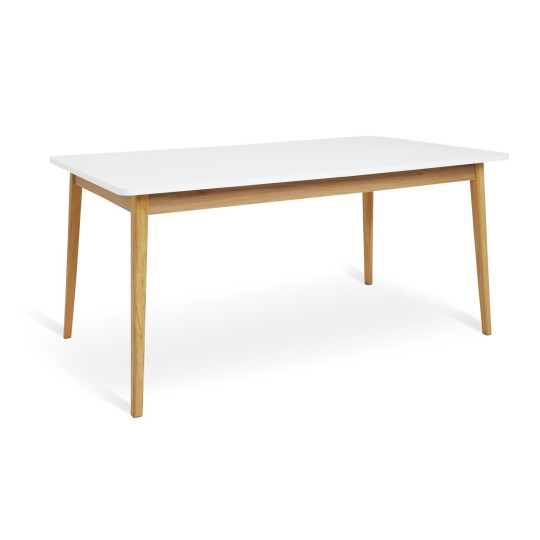 Sylas Extending 6-8 Seater Dining Table- White & Oak | Smart Space Mealtime