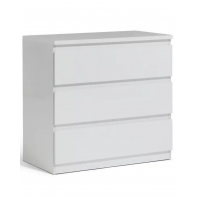 Jenson Gloss 3 Drawer Chest - White