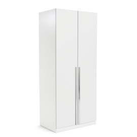 Munich 2 Door Wardrobe - White | Double door wardrobe
