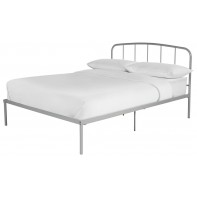 Freja Double Metal Bed Frame - Silver