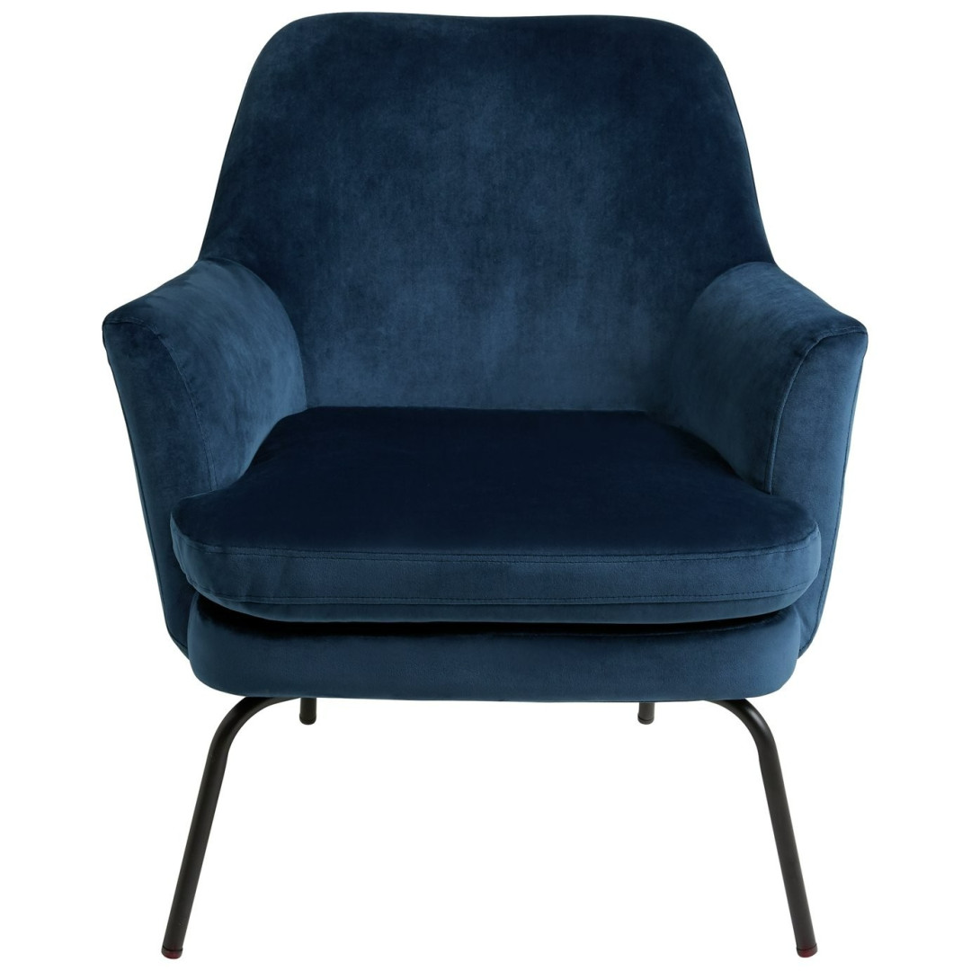 Celine Velvet Accent Chair - Blue | Vibrant Color Accent Celine Velvet Accent Chair - Blue | Vibrant Color Accent