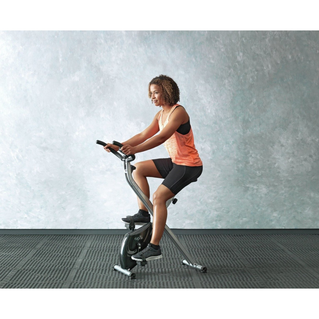 Opti Folding Magnetic Exercise Bike Pre Used