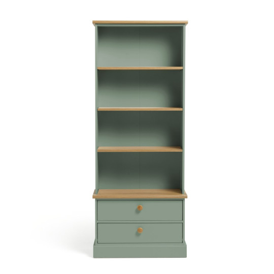 Home Winchester Bookcase - Green | Elegant Room Arrangement