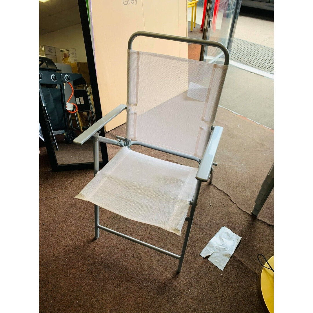 Atlantic Steel Set of 4 Folding Chairs White 
