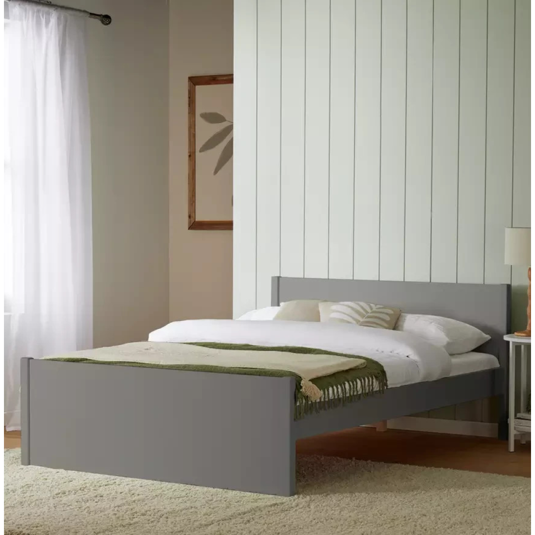 Home Jenson Wooden Kingsize Bed Frame Grey | Bedroom Furniture Bedstead Home Jenson Wooden Kingsize Bed Frame Grey | Bedroom Furniture Bedstead