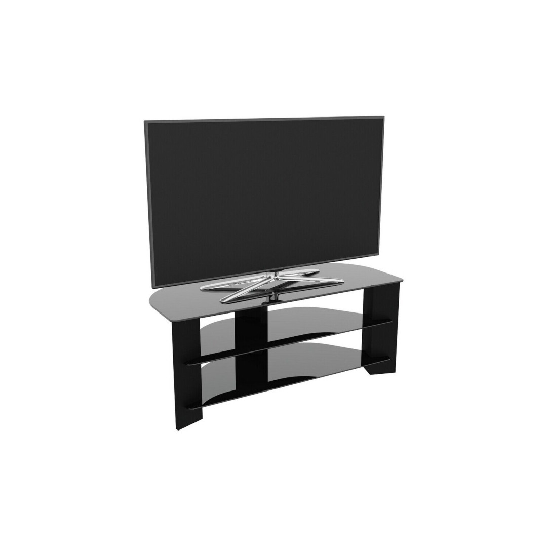 AVF Wood Effect Up To 55 Inch TV Corner Stand - Black