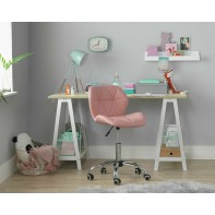 Boutique Faux Leather Office Chair - Pink