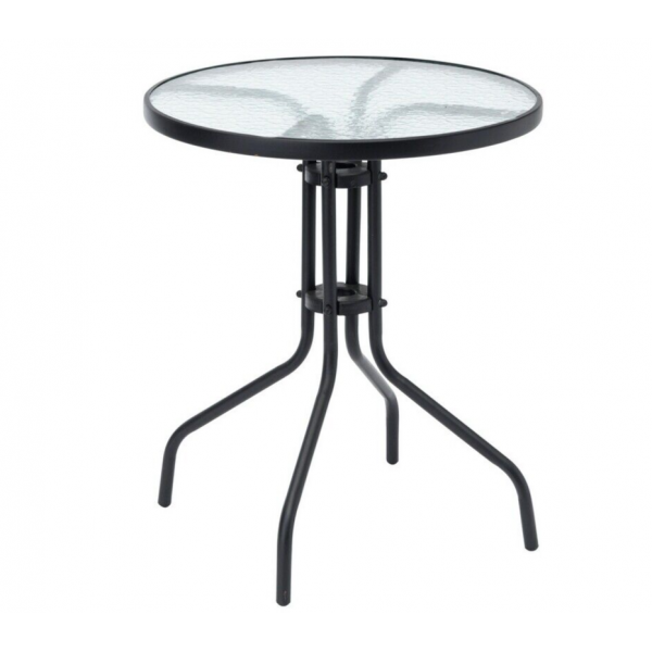 2 Seater Balcony Table Glass - Grey