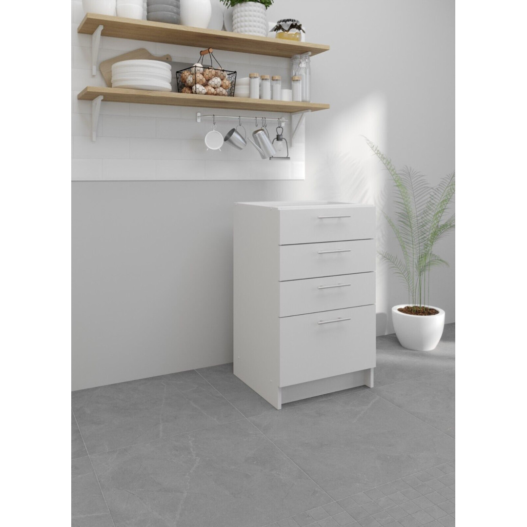 Kitchen Base Drawer 500mm Cupboard Unit Dark Grey - Grey - White Matt or Gloss