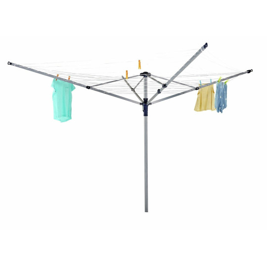 Home Lift & Click 60m 4 Arm Rotary Airer | Outdoor Clothes Dryer