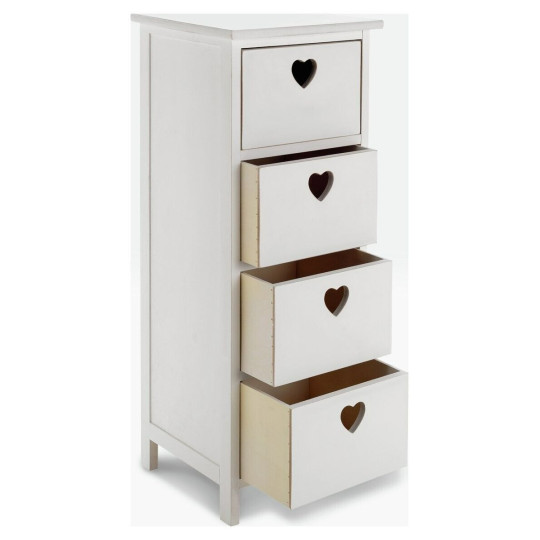 Edie 4 Drawer Storage Unit – White